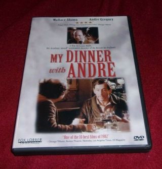 My Dinner With Andre Rare Fox Lorber Dvd Andre Gregory Wallace Shawn Louis Malle