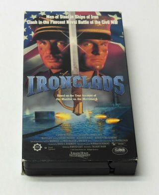 Ironclads 1991 Vhs Rare Oop Civil War Us Navy Submarine History Vg Cond.