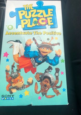 Very Rare The Puzzle Place Accentuate The Positive Vhs 1996