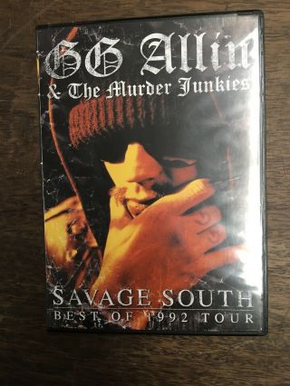 Gg Allin And The Murder Junkies - Savage South - Best Of 1992 Dvd Rare Oop