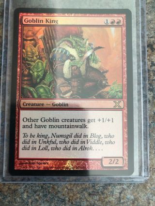 Goblin King Foil 10th Edition Red Rare Magic Gathering Card