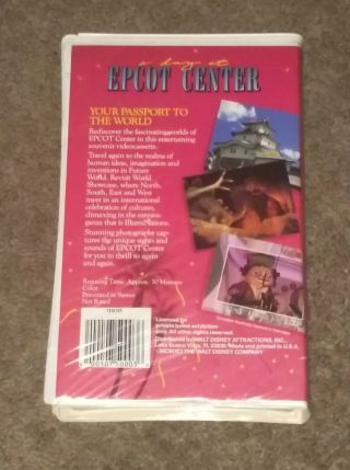 RARE A Day At Epcot Center (VHS,  1991) Walt Disney 4