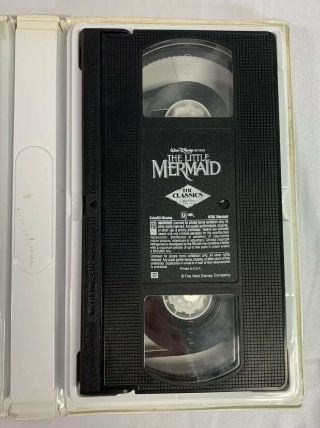 The Little Mermaid (VHS,  1990) Rare Black Diamond Edition Recalled Cover Art 2