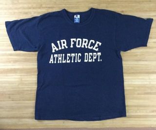Rare Vintage Champion Air Force Dept T Shirt Size Large Falcons