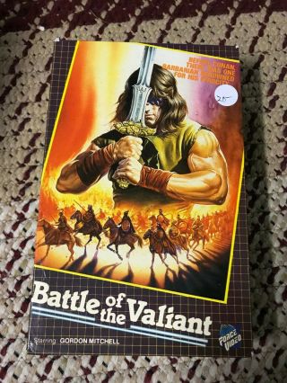 Battle Of The Valiant Force Video Big Box Slip Rare Oop Vhs
