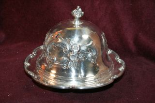 Rare Silver Plated Covered Butter Dish - Wilcox Silver Co.  5051 Marked 1830