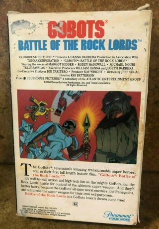 Gobots Battle of the Rock Lords (Beta) RARE never on DVD Betamax 2