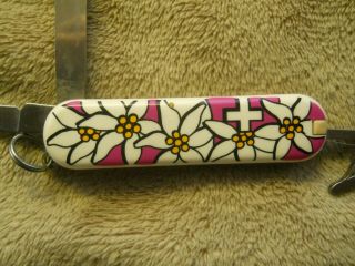 Victorinox Classic Swiss Army knife pink Edelweiss - a rare color 3