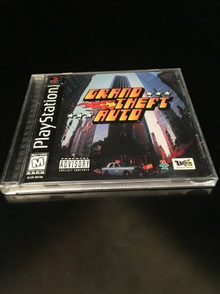 Grand Theft Auto (sony Playstation 1,  1998) Rare Black Label