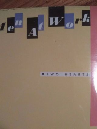 vtg MEN AT WORK Rare 1985 Factory Vinyl Lp Two Hearts 3