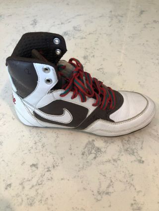 Rare Nike Greco Supreme Wrestling Shoes Women’s Size 6 Brown And Red 5