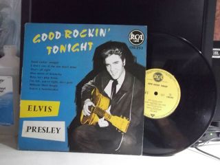 Rare French Pressing Elvis 10 " Good Rocking Tonight 8 Tracks Lp