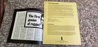 Bob Marley & The Wailers 1973 ' Burnin ' Press Kit Materials Rare 3