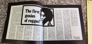Bob Marley & The Wailers 1973 ' Burnin ' Press Kit Materials Rare 4