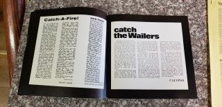 Bob Marley & The Wailers 1973 ' Burnin ' Press Kit Materials Rare 5
