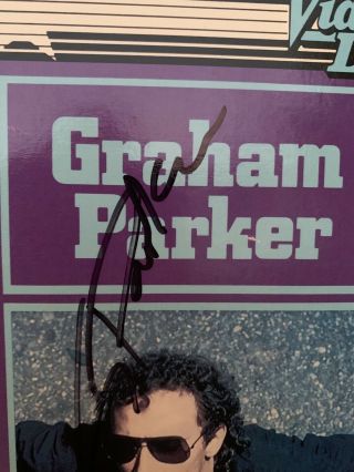 Signed Graham Parker Vhs 1982 Rare Mtv Concert Vg,  /ex Costello Rumour Lowe Xtc