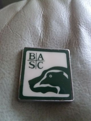 Vintage Basc Badge Shooting Hunting Conservation Pin Badge Rare