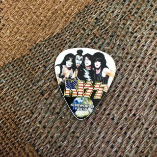 KISS World 2018 Logo Guitar Pick - Tommy Thayer Signed Autograph Band RARE EOTR 3