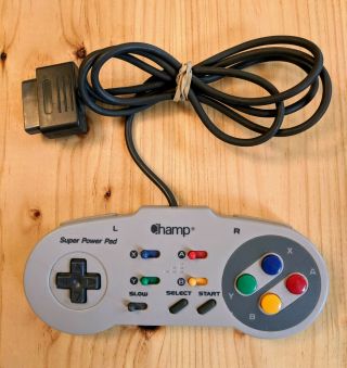 Two Nintendo Snes Controllers - Turbo And Slow Motion Rare Controller
