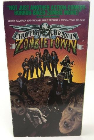 Chopper Chicks In Zombie Town (vhs) Biker Horror,  Troma Team,  Rare,  Jamie Rose