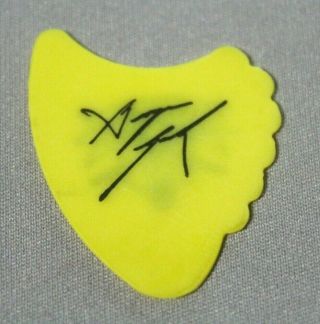 Lynch Mob // George Vintage Early 90s Tour Guitar Pick // Yellow Shark Fin RARE 2