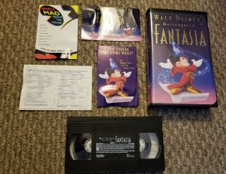 Fantasia,  A Walt Disney Masterpiece,  Rare 1991 Black Diamond Classic,  Vhs 1132