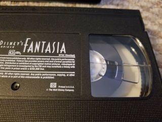 FANTASIA,  A Walt Disney Masterpiece,  RARE 1991 Black Diamond Classic,  VHS 1132 2