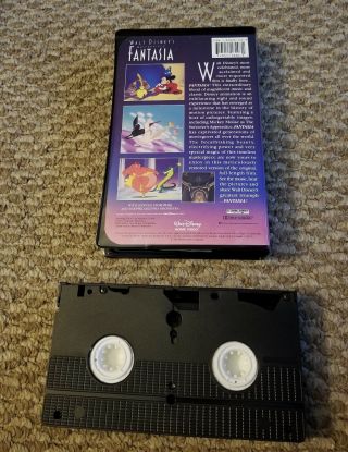 FANTASIA,  A Walt Disney Masterpiece,  RARE 1991 Black Diamond Classic,  VHS 1132 3