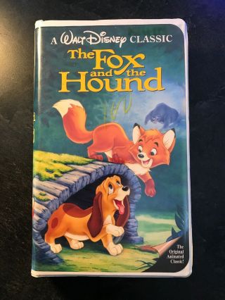 Rare Black Diamond Edition The Fox And The Hound (vhs,  1994)