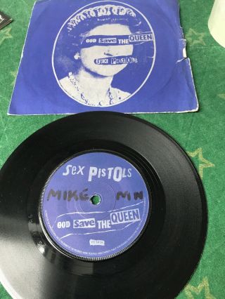 Sex Pistols 7 " - God Save The Queen Wrong Labels Rare & Orig 1977 Single Ex