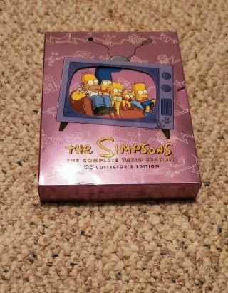The Simpsons Season 3 Dvd Box Set Oop Rare