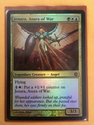 Mtg Magic The Gathering Card: Foil: Jenara,  Asura Of War: Alara Reborn: Lp
