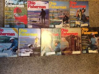 Vintage Ohio Fisherman July 78 Thru October 1979magazines 7 Issues Rare Artwork