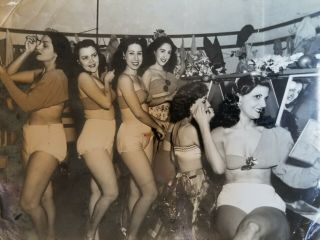 Rare Cuba Cuban Havana Night Club Dancers Burlesque Vintage Photo 1940s