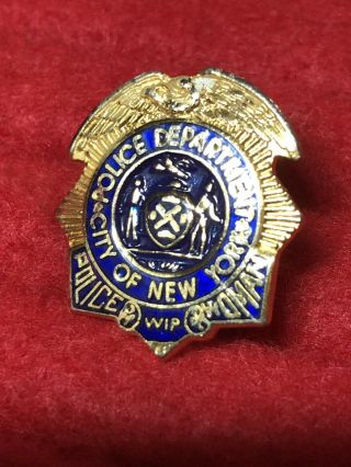 Nypd Woman In Police.  Pin.  Detective,  Sergeant,  Lieutenant,  Captain.  Rare Badge