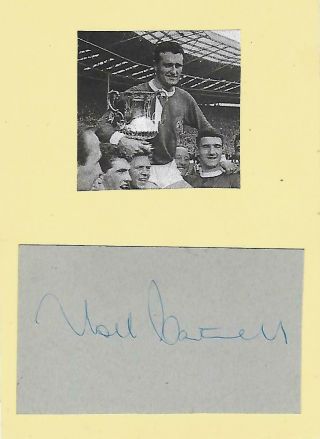 Signed Noel Cantwell 1932 - 2005 Manchester United West Ham Ireland 1940s 50s Rare