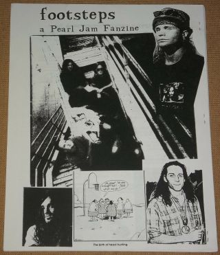Pearl Jam 1993 Footsteps 8 x 11 fanzine booklet Issue 4 / 42 pages rare photos 3