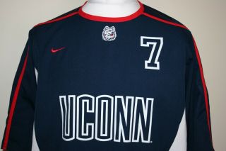 Nike Uconn Huskies University of Connecticut Football Shirt 7 L/XL Rare Jersey 3