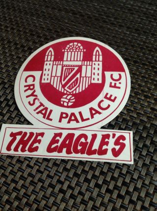 Crystal Palace 1970s Beer Mat Old Club Crest Badge Rare The Eagle 