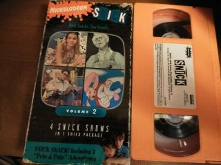 Nickelodeon Nick Snicks The Family Volume 2 Vhs Tape Pete & Pete Rare 90s Snick