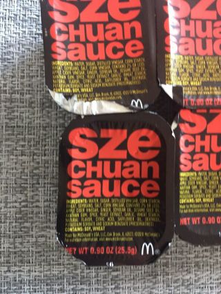 McDonald ' s Szechuan Sauce,  10 Packets,  Ricky and Morty Rare. 2