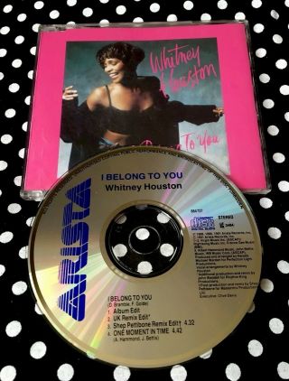 Whitney Houston - I Belong To You / One Moment In Time Rare Cd Single
