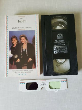 The Judds Love Can Build A Bridge On Vhs With Special 3d Glasses Rare