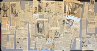 Rare Verne Bottoms & Jack Donovan Wrestling Newspaper Clippings 1960’s
