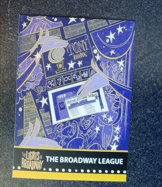 Lights Of Broadway Card - - The Broadway League (spring 2017) (rare)