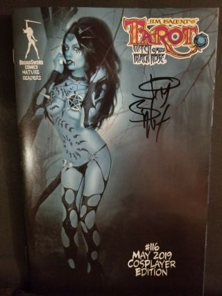 Tarot Witch Of The Black Rose 116 Rare Cosplay Variant Signed Jim Balent