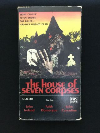 The House Of Seven 7 Corpses Vhs Rare Horror Fast