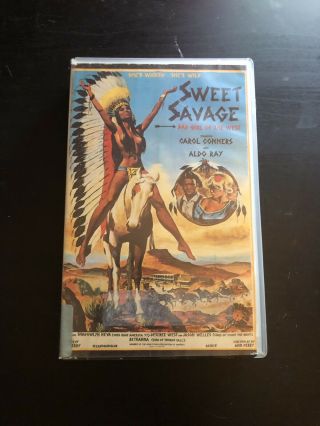 Sweet Savage Rare Pal Vhs Sleaze Horror Big Box Sov Gore Western
