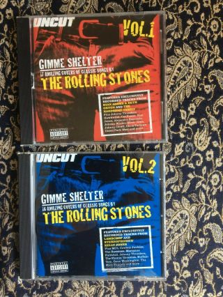 Uncut: Gimme Shelter - The Rolling Stones.  Volumes 1 & 2.  Rare Tribute Cds