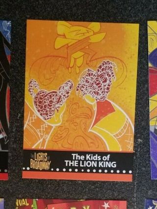 Lights Of Broadway Card - - The Kids Of The Lion King (autumn 2016) (rare)
